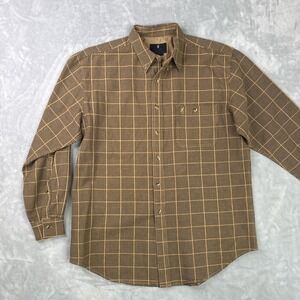 Browning long sleeve button-up casual button-down shirt Men Sz L 100% Cotton